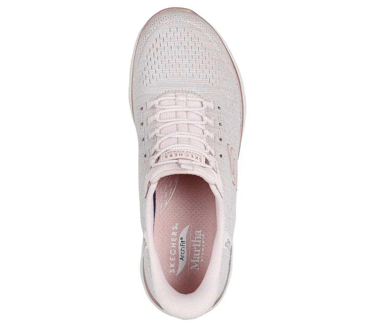 Martha Stewart Skechers Slip-ins: Arch Fit Summits – Soft Shimmer