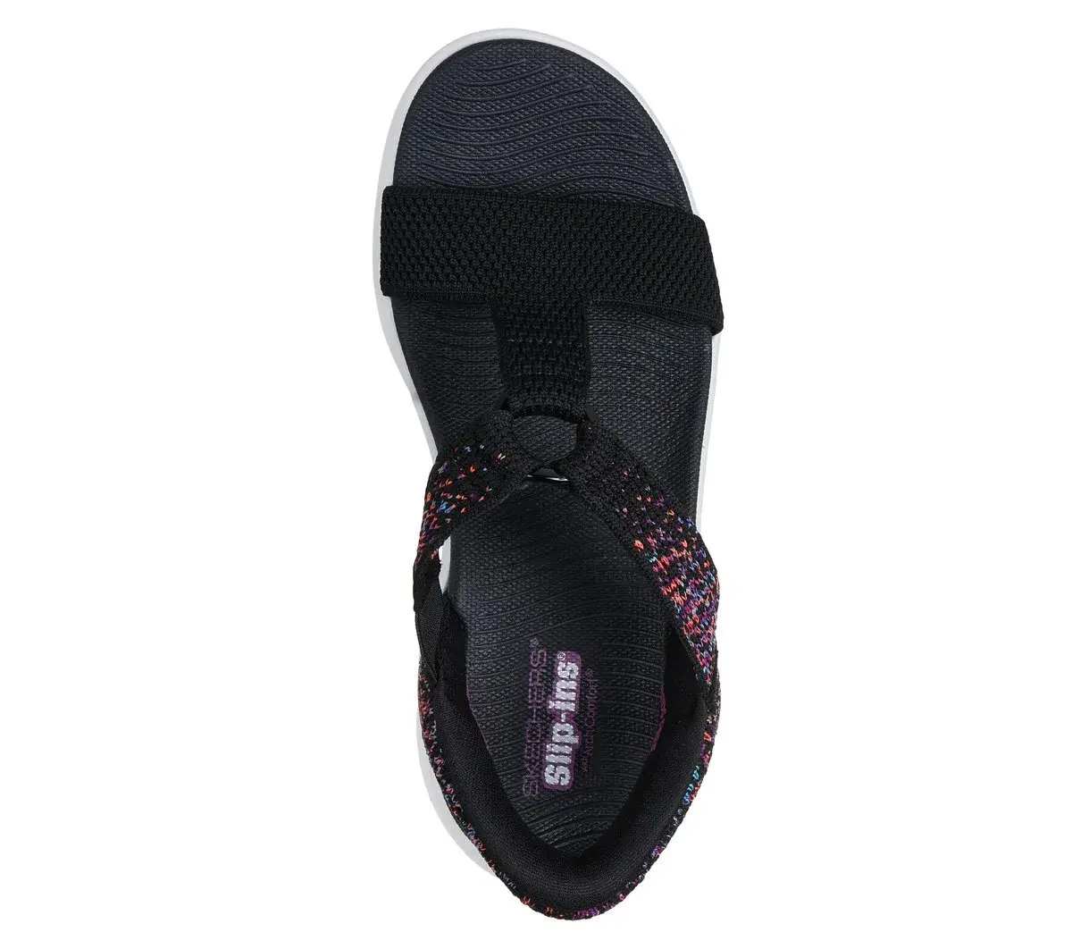 Skechers Slip-ins: GO WALK Massage Fit Sandal – Confetti Sky